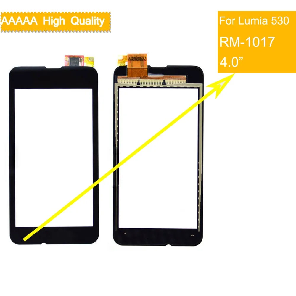 Сенсорный экран 10 шт./лот N530 для Nokia Microsoft Lumia 530 RM-1017 сенсорный дигитайзер