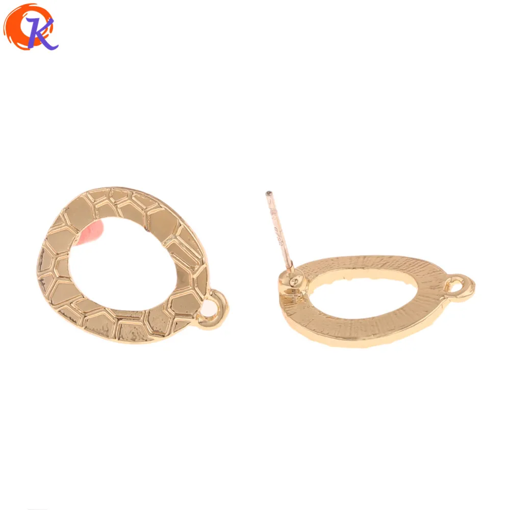 

Cordial Design 100Pcs 14*18MM Jewelry Accessories/Earrings Stud/Oval Ring Shape/Silver Pin/DIY Making/Hand Made/Earring Findings