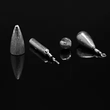 Рыболовные снасти аксессуары вниз грузило пуля/Укус/Капля воды/бар свинец Texas Florida split Shot Wacky Rig 2-40 штук сумка