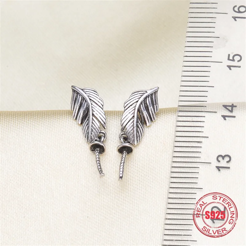 

Genuine S925 Sterling Silver Stud Earrings Dangle Earrings Hoop Earrings Blank Base Supplies for DIY Accessories Jewelry Making