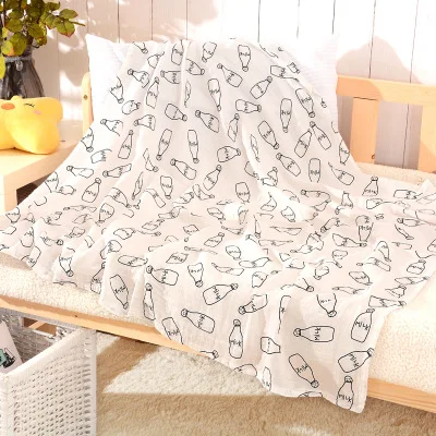 1Pc Muslin Cotton Baby Swaddle Wrap Newborn Wipes Blankets Bath Gauze Infant Sleepsack Stroller Cover Play Mat Baby Deken - Цвет: 21