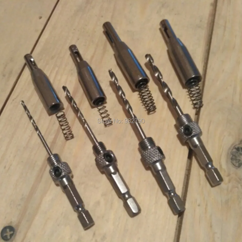 Hinge Bit Pilot Hole Door Lock Hinge Drill Bit Hex Shank