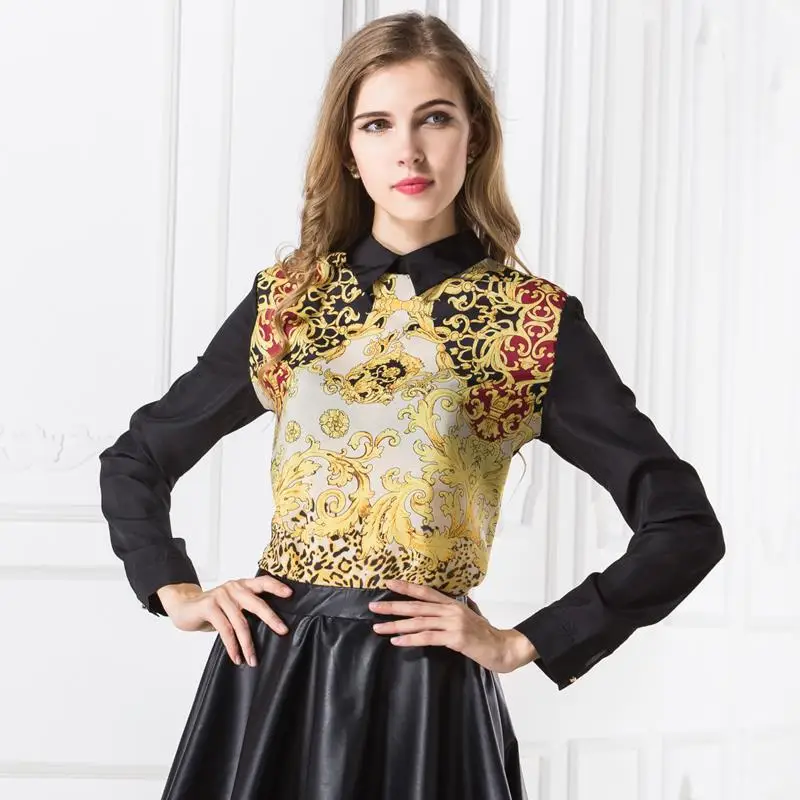 Nice Spring Autumn font b WoMen b font Fashion font b Shirts b font Turn Down