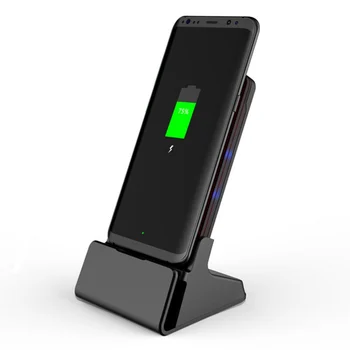 

10W Qi Wireless Charger For iPhone X 8 Plus Fast Wireless Charging Dock Stand For Samsung Note 8 S8 Plus S7 S6 Edge