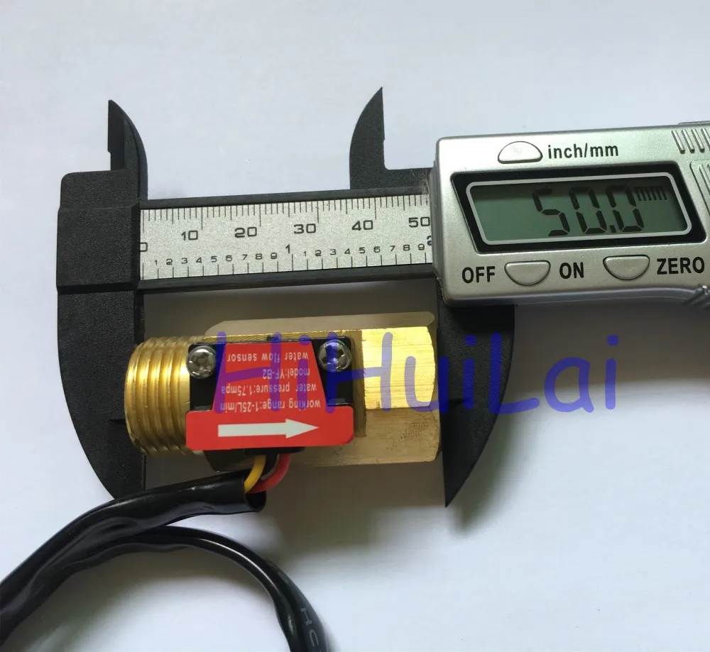 YF-B2 brass Hall flow sensor meter  (6)