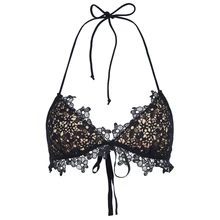 Сексуальный треугольник чашки французский кружевной бюстгальтер высокого качества эластичная струнная пляжная одежда