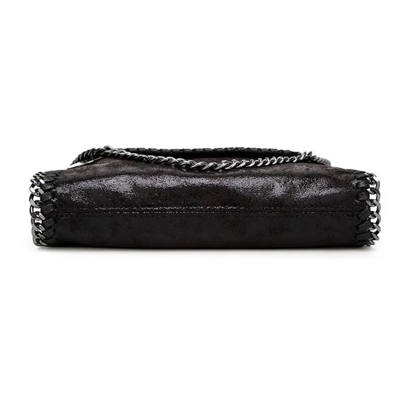 2019 New Women Message Bag Pu Fashion Portable 2 Chains Bag Woven Shoulder bag bolsa feminina carteras mujer handbag S989