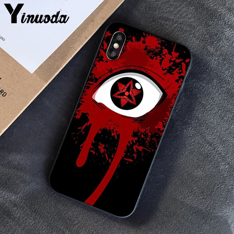Yinuoda крутой японский аниме Наруто глаза Coque Shell чехол для телефона для iPhone 5 5Sx 6 7 7plus 8 8Plus X XS MAX XR 10 Чехол