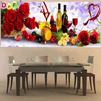

DPF Diamond painting cross stitch 5d round rhinestone pasting kits needlework diy diamond embroidery mosaic Home Decor painting