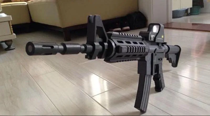 Бумажная модель сделай сам 85 см m4a1 оружие для нападения 3D рукоделие не может
