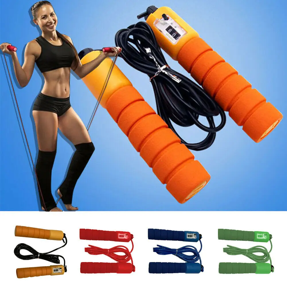 

3M Adjustable Speed Jump Rope Aerobic Exercise Skipping Weighted Steel Wire Jump Ropes