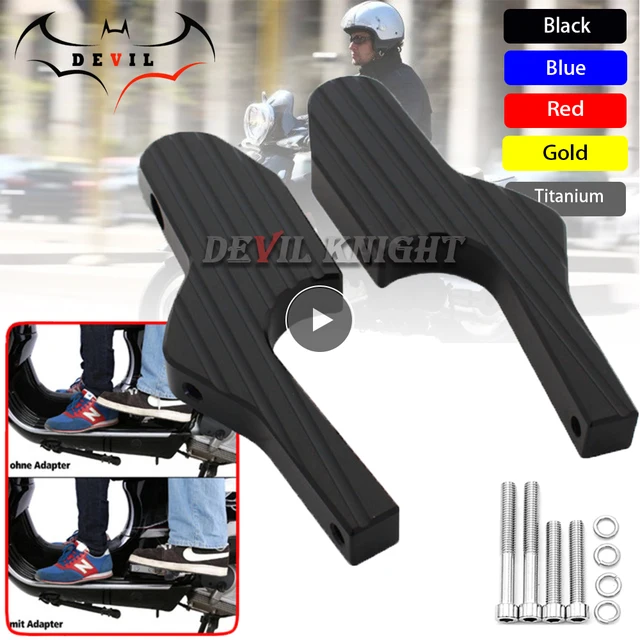 Scooter Foot Rests Passenger Foot Pegs Extensions Universal CNC