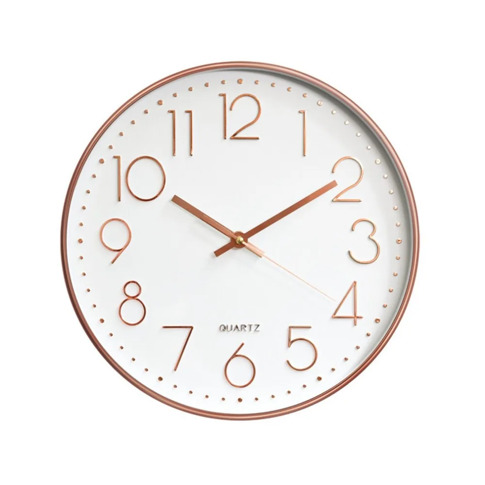 

12 Inch Nordic Wall Clock Creative Clock Minimalist Living Room Hanging Clock Bedside Mute Home Decoration Retro Wall Clocks