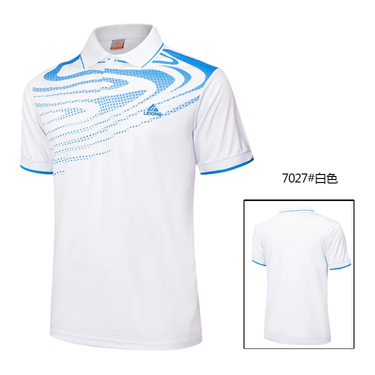 Рубашка для бадминтона, быстросохнущая футболка с короткими рукавами, костюмы для настольного тенниса, рубашки для тенниса с отложным воротником, одежда для влюбленных, футболка для пинг-понга