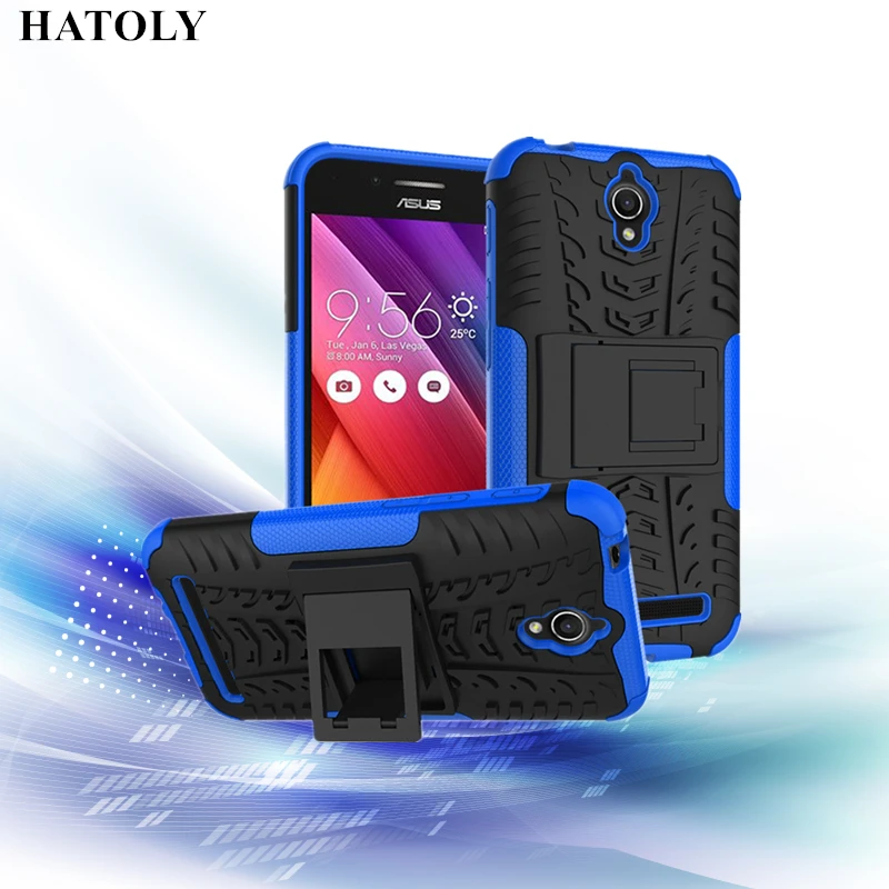 Чехол HATOLY для Asus Zenfone Go ZC451TG 4 5 дюйма противоударный силиконовый Жесткий