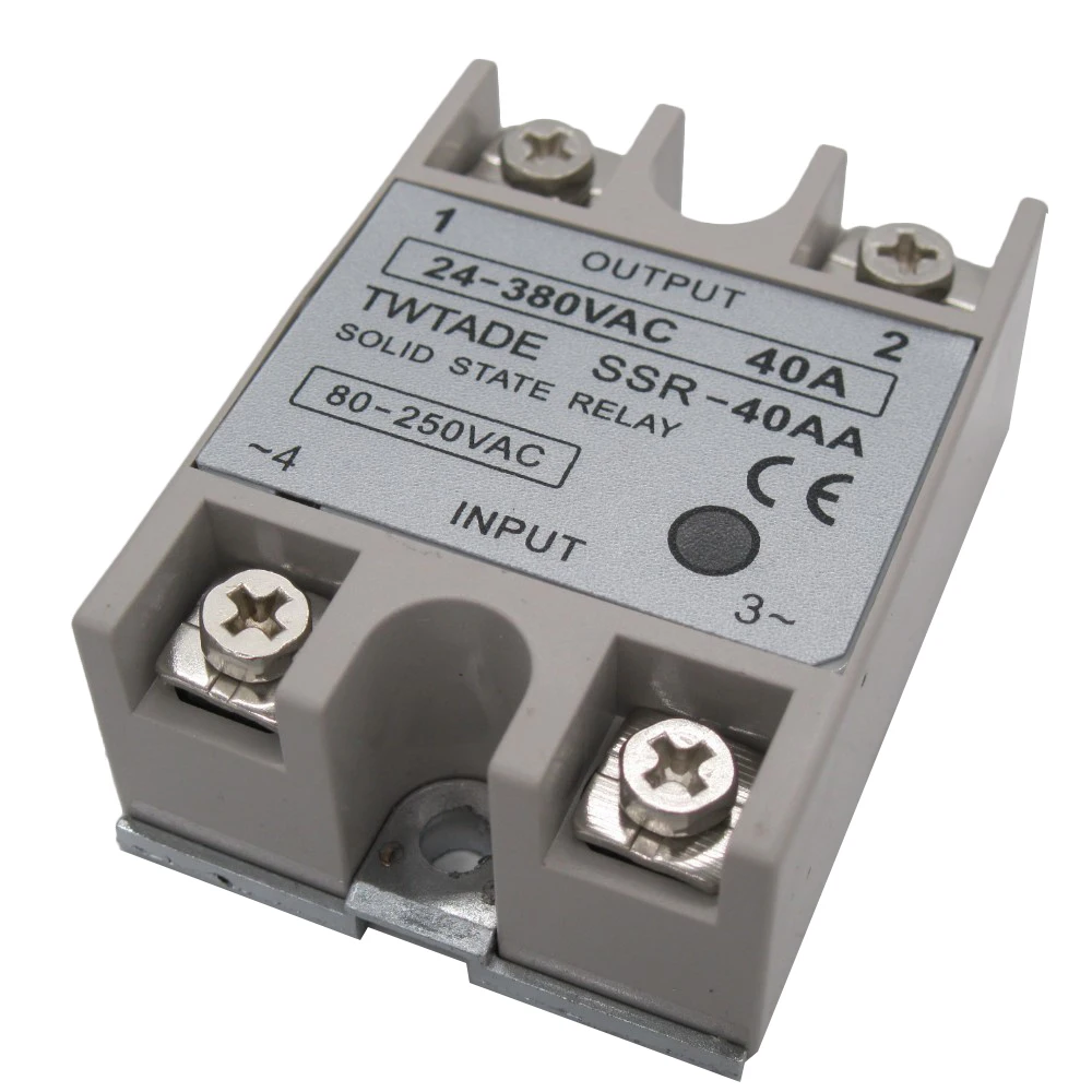 

High-quality Single Phase Solid State Relay SSR-40AA 40A Module 24-380VAC TO 80-250VAC SSR 40AA Solid State Relay