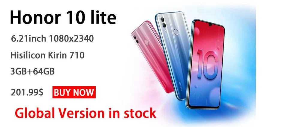 Huawei Honor 8X Max 7.12 inch Mobile Phone Android 8.1 16MP Octa Core Screen Fingerprint ID 4900mAh Battery Smartphone -