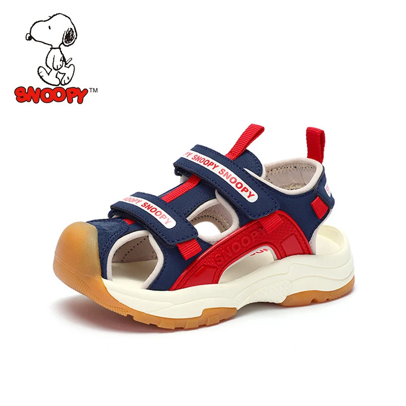

Snoopy Kid Sandals Summer Water Shoes Beach Sandals for Children Closed Toe Anti-skid Cut-outs Sandals for Boys Rain Shoes