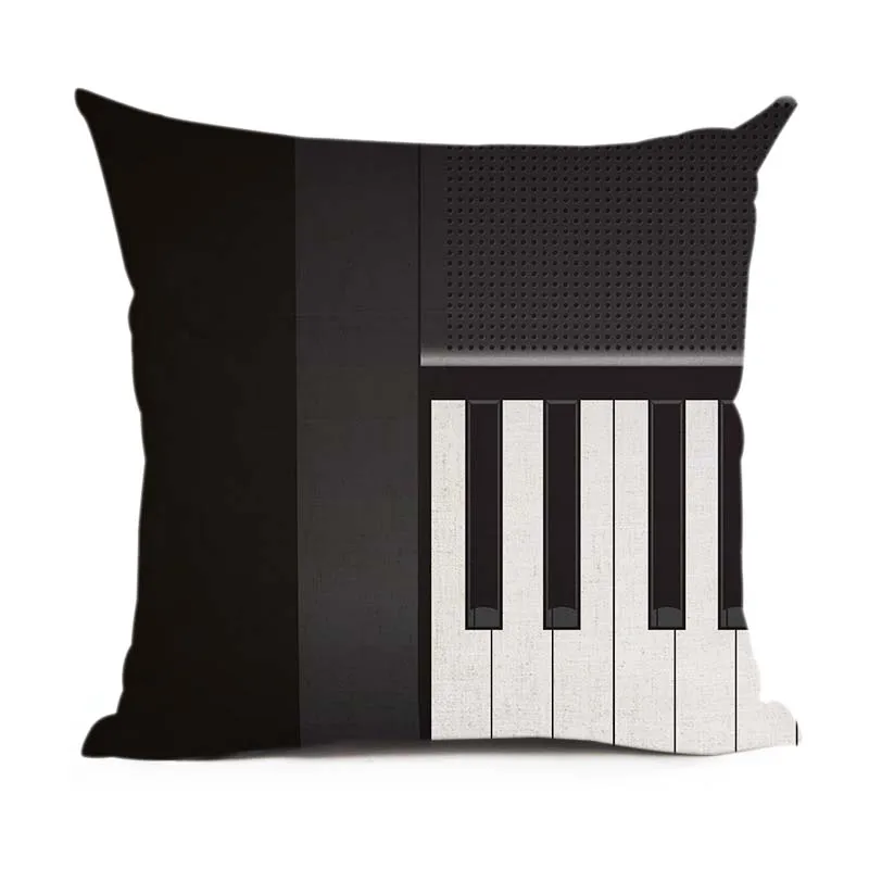 

Synthesizer Music Pillow Cover Fashion Print Style Cushion Cover Chair Sofa Pillow Case Creative Handsome Seat