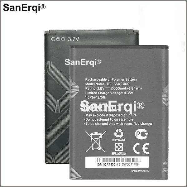 

2000mAh/6.84Wh 3.8V TBL-55A2000 Battery For TP-LINK M7310 wifi mifi Battery high capacity Li-ion Polymer baterie