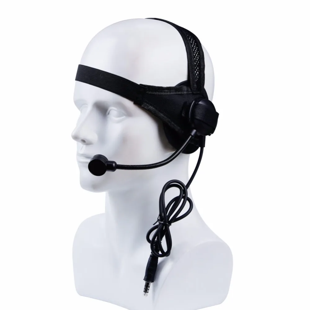 Tactical Headset II with Microphone for PTT Walkies Talkie CS Hunting
