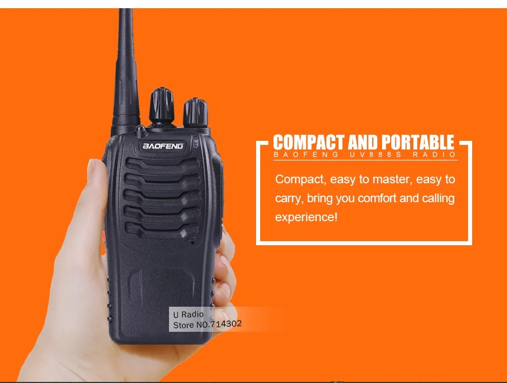 Baofeng BF-888S 5 Вт UHF 400-470 МГц портативная рация портативное радио 888S CB радио двухстороннее радио приемопередатчик коммуникатор