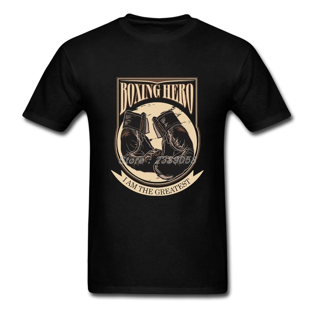 

Brand T-Shirt Men Short Sleeve Boxinger Hero t shirts Summer I am the Greatest Men Clothing Camisetas