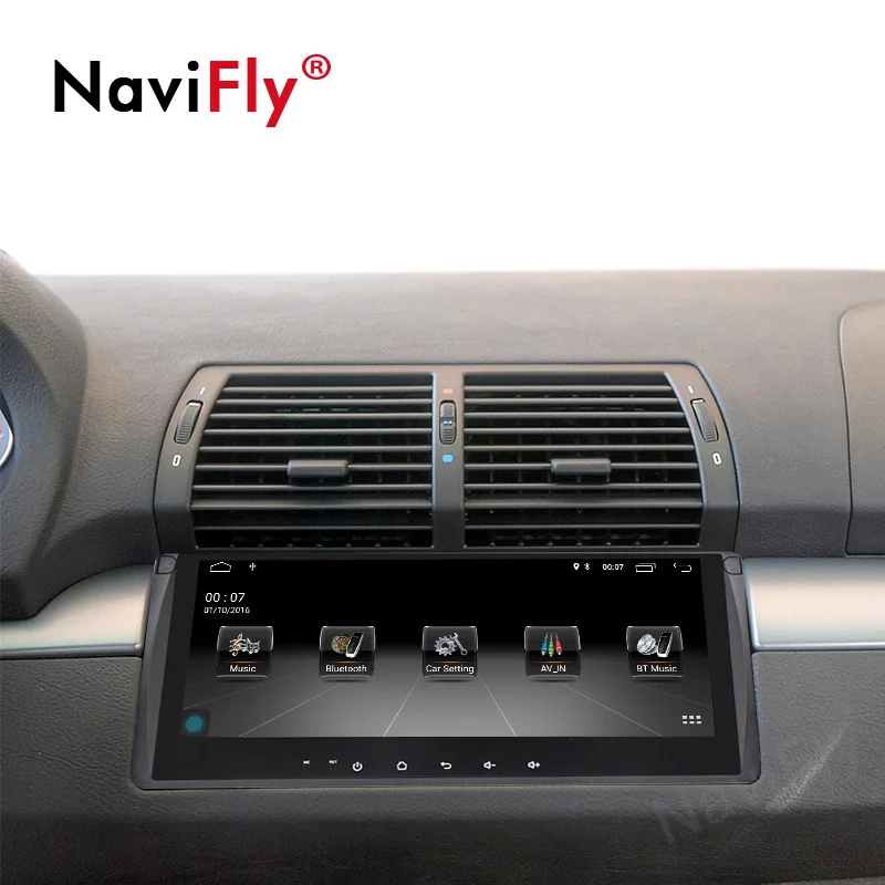 Discount NaviFly 10.25"HD Android9.1 Car SD USB GPS cassette for BMW E53 X5 E39 Multimedia player with DVR Rear View camera CANBUS 5