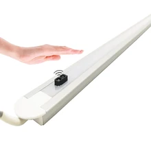 Светодиодный светильник для шкафа, с датчиком движения, с ручным сканированием, барный светильник s, для спальни, для шкафа, для кухни, для шкафа, для ночного декора, лампы 50 см, DC 12 В