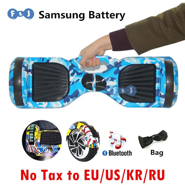 FLJ Высокое Качество Самостоятельная балансировка мопедов hoverboard Samsung аккумулятор Bluetooth Мешок LED TaoTao PCB Скейтборд Balance