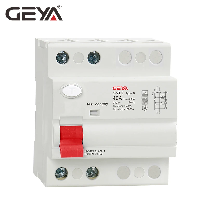 b tipo Rccb 30ma tipo b Frete Grátis Geya Residual Corrente Disjuntor dc Elcb 2p 63 Amp Rcd 10ka 2 Frete grátis geya b tipo rccb residual