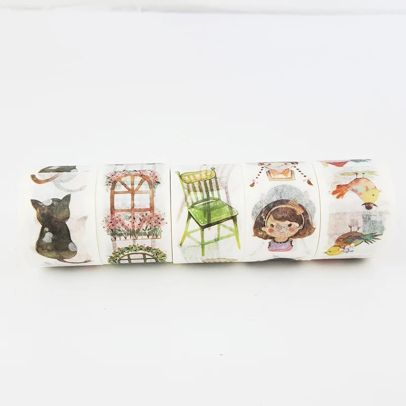 

30mm*7m watercolordecor paper washi tape DIY decoration scrapbooking planner masking tape adhesive tape label sticker stationery