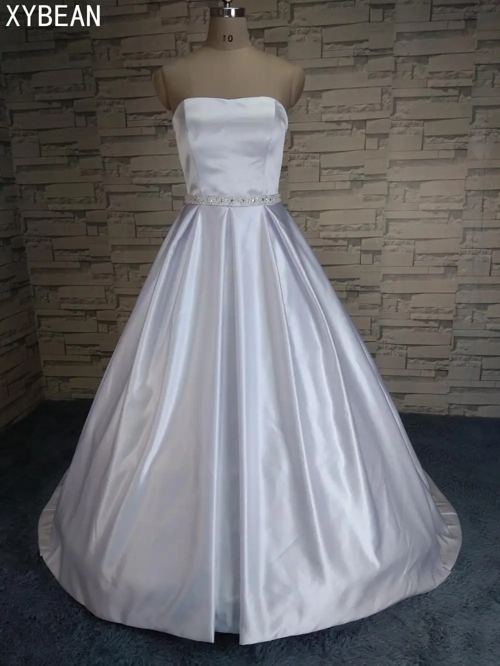 

Cheap Price ! 2016 New Free Shipping A line Strapless With Train button White / Ivory Wedding Dresses