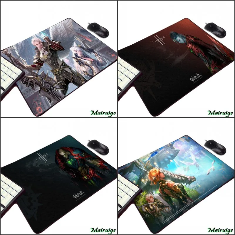 Mairuige So Beautuful Cool HD Wallpaper Pattern Print Lineage 2 Video Game Diy Pc Computer Gaming Mouse Pad for Decorate Desktop