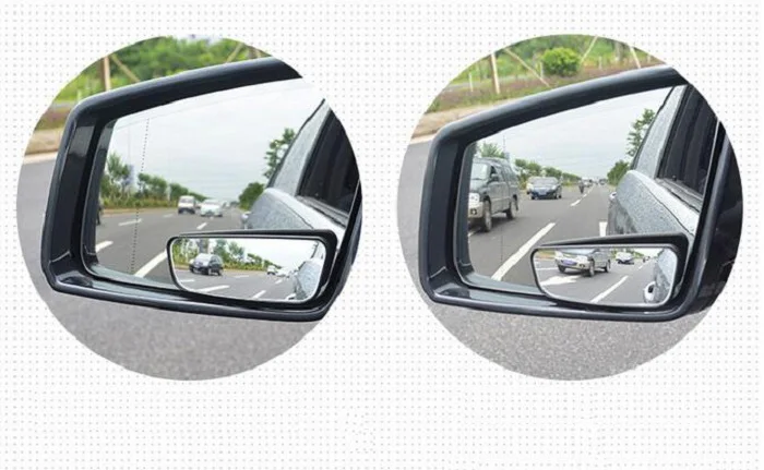 Rete автомобильное зеркало слепое пятно стекло боковое широкий угол Авто заднего вида Adjustabe для парковки Универсальный черный Wh