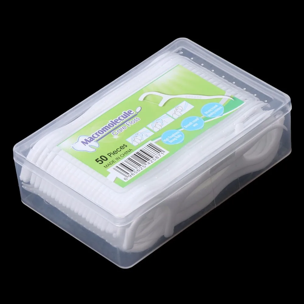 50pcs-Dental-Floss-Flosser-Picks-Teeth-Toothpicks-Stick-Tooth-Clean-Oral-Care-7-5cm (2)