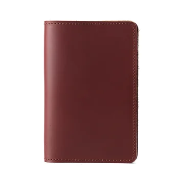 

2018 Real Genuine Leather Passport Cover Solid Credit Card Holder Vintage Men Women Case Business Unisex Travel Wallet