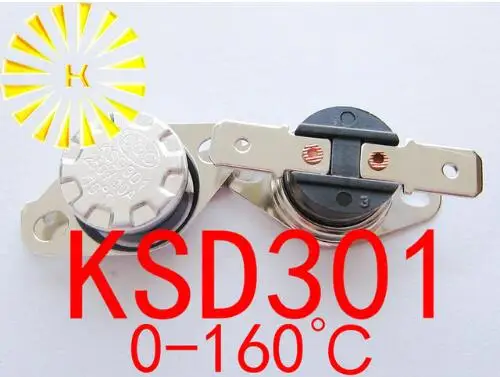 KSD301 0-160 градусов C 10A 250 В нормально закрытый/открытый температурный переключатель