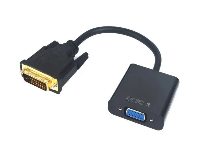 100 шт. позолоченные кабели DVI D 24 + 1 К VGA 15 Pin|Кабели VGA| |