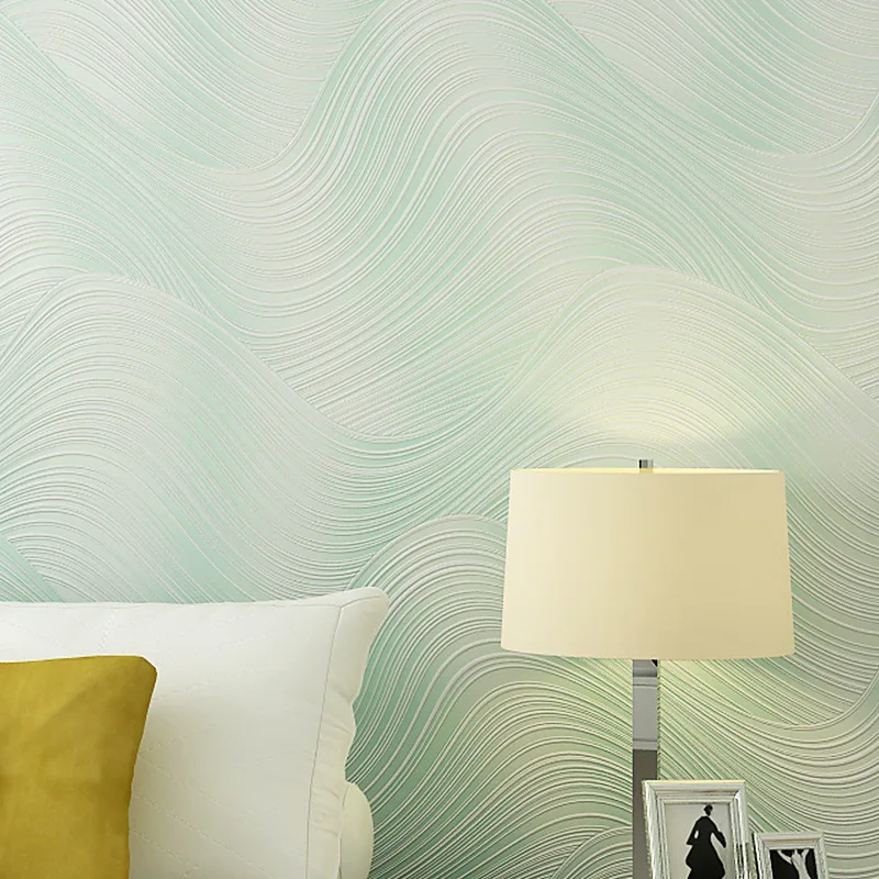 beibehang Non-woven wallpaper roll modern minimalist wavy stripes abstract wallpaper wall 3d wallpaper home decoration Mural 3D