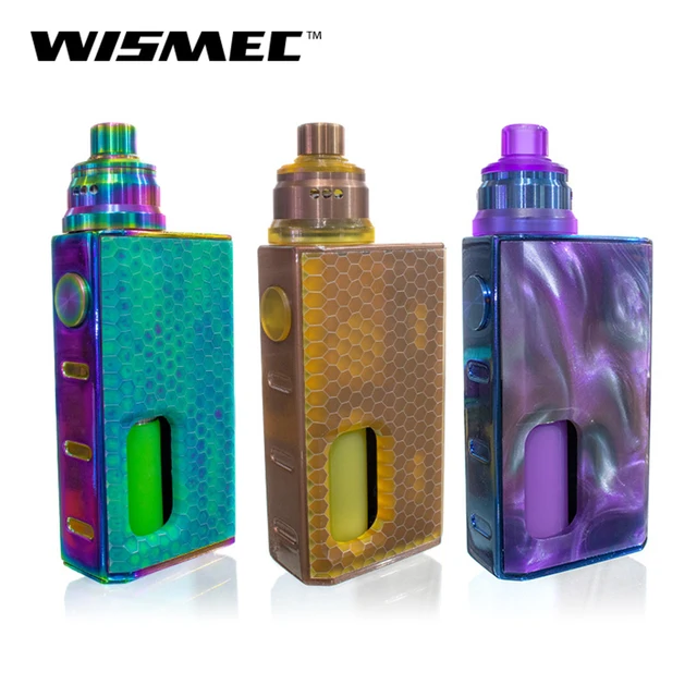 Оригинальный WISMEC Luxotic Box Kit с Tobhino BF RDA Luxotic Squonker мод встроенный 7,5 мл жидкая бутылка электронная сигарета комплект