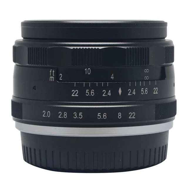 Best Offers Meike MK-F-50mm F2.0 large Aperture Manual  Focus lens APS-C for Fujifilm cameras  X-A2 X-E1 X-E2 X-E2S X-T1 X-T10 X-Pro1 X-Pro2
