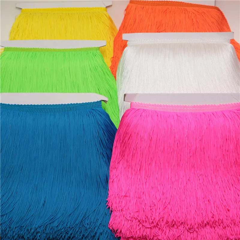 20 Color 1 Yard 15CM Long Tassel Fringe Trimming Polyester Lace Fringe