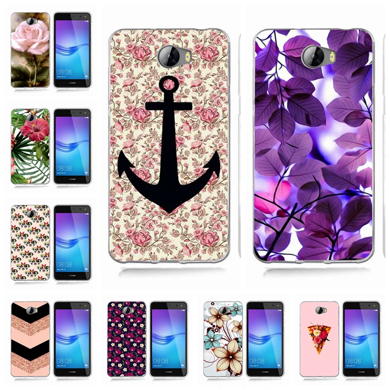 For Huawei P9 Lite/P10 Lite Y5 ii Y5ii Cover/5A LYO-L21/Y6 II Fashion Flower Cactus TPU Soft Silicone Back Cover Cases A803 |