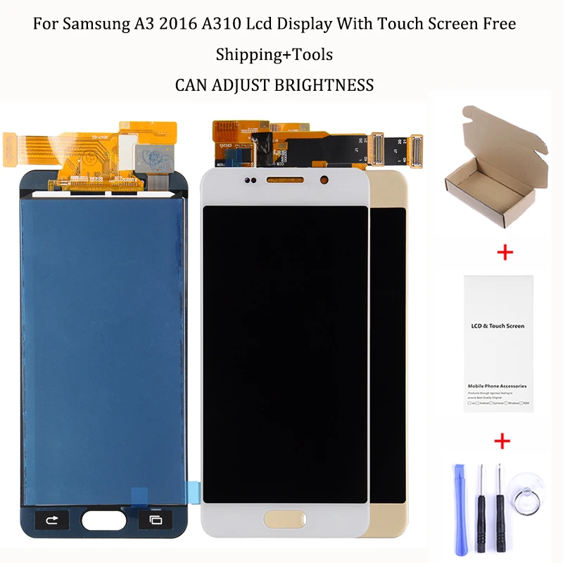 30%discount LCD Display HH For Samsung Galaxy A3 2016 A310 A310F SM-A310F Touch Screen Digitizer Replacement a3 display | Мобильные