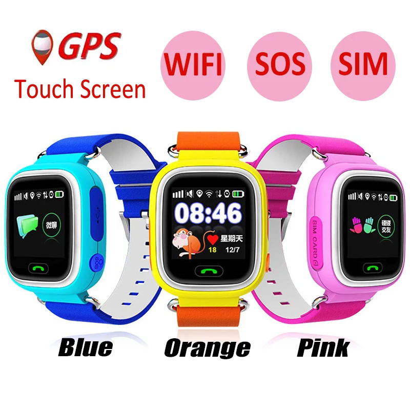 Смарт часы CHIGU Q90 сенсорный экран GPS WIFI позиционирование Детские наручные локатор