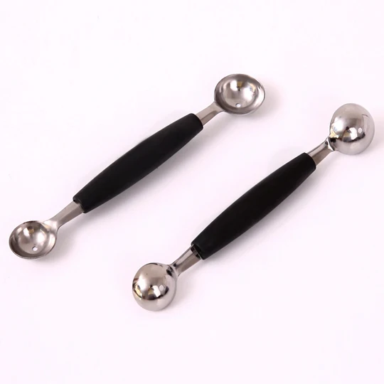 Double end Stainless Steel Melon Fruit Baller Scoop Practical Spoon