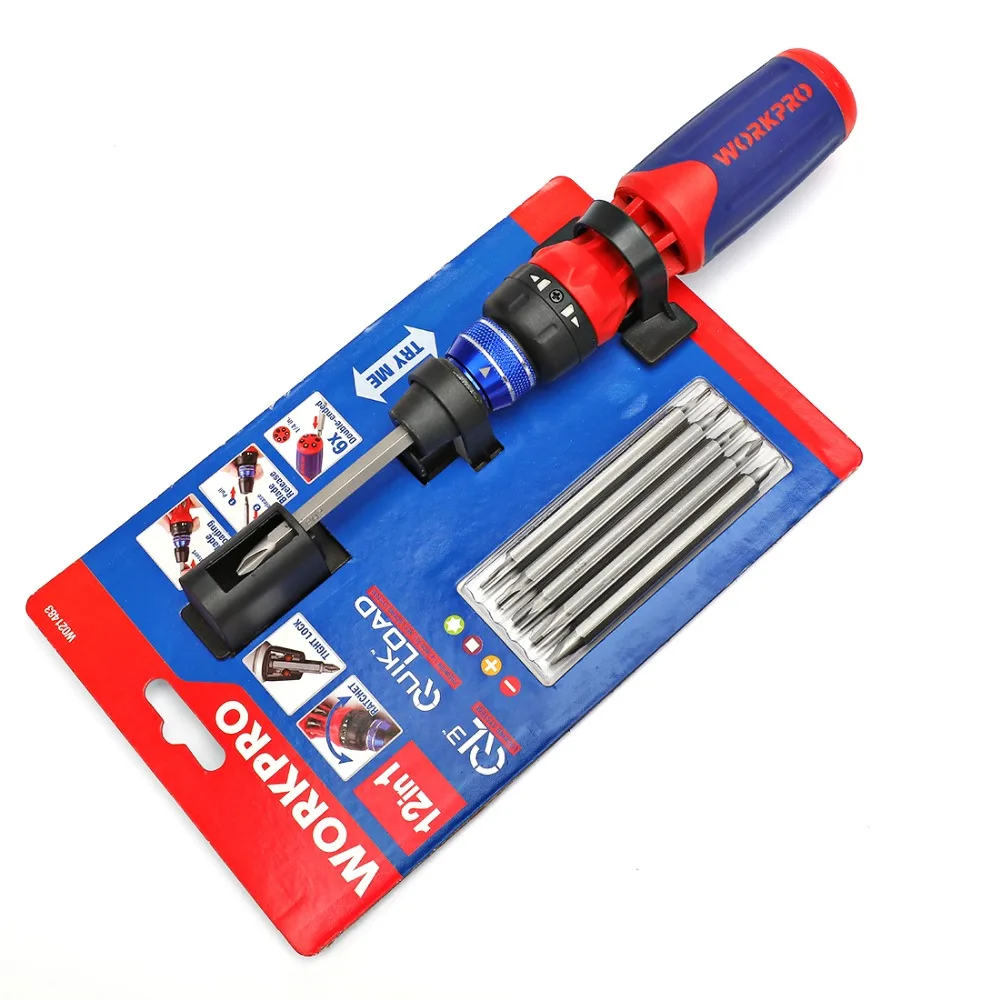Set 18 Cacciaviti Professionali In Acciaio Al Cromo Vanadio E Manici Soft Grip TOTAL HT250618 - Https - Foto 12