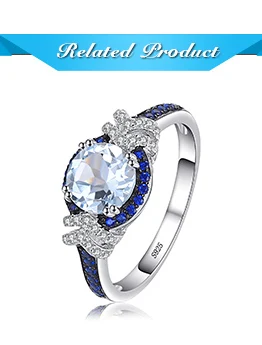 Jewelrypalace модные 1.6ct Подлинная Голубой топаз создан синий шпинель Висячие серьги 925 серебро Юбилей подарки