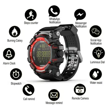 

Bluetooth Smart Sport Watch 5 ATM Water resistant to call/SMS pedometer Notifier Smart Watches